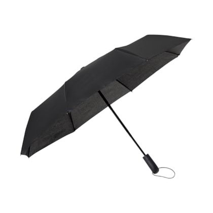 Kit 1 Guarda Chuva Reforcado Automatico Preto

