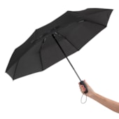 Kit 1 Guarda Chuva Reforcado Automatico Preto
