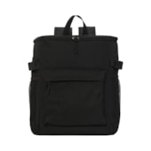 Kit 1 Mochila Freshbag Preta Termica Poliester C/ Abridor 19l