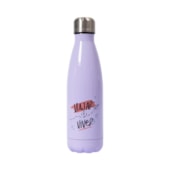 Kit 1 Squeeze Garrafa Terrmica Inox Lilas Para Sublimacao de 450ml