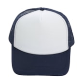 Kit 10 Boné Para Sublimação Com Tela E Aba Azul