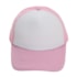 Kit 10 Boné Para Sublimação Com Tela E Aba Rosa
