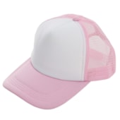 Kit 10 Boné Para Sublimação Com Tela E Aba Rosa