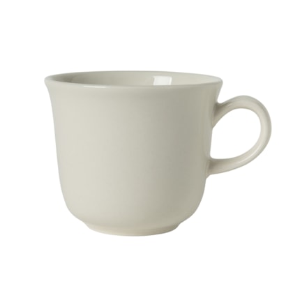 Kit 12 Caneca de Cerâmica Lady Na Cor Off White de 200ml - Sem Resina