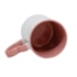 Kit 12 Caneca de Cerâmica Para Sublimação Com Alça de Coração E Interior Rosé Claro 325ml