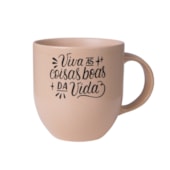 Kit 12 Caneca de Cerâmica Para Sublimação Essenza Areia de 397ml