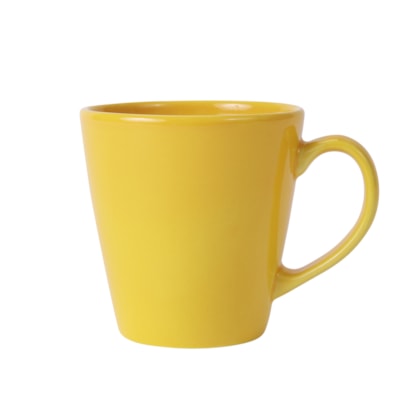 Kit 12 Caneca de Cerâmica Para Sublimação Vitta Amarela de 272ml