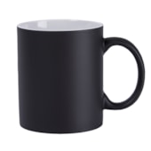 Kit 12 Caneca Para Sublimação Mágica Preto Fosca 325mll