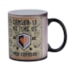 Kit 12 Caneca Para Sublimação Mágica Preto Fosca 325mll
