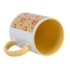 Kit 12 Canecas de Cerâmica Branca Para Sublimação Com Interior/Alça Amarelo de 325ml - 43678