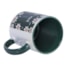 Kit 12 Canecas de Cerâmica Branca Para Sublimação Com Interior/Alça Verde 325ml