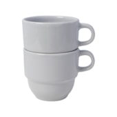 Kit 12 Canecas de Cêramica Para Sublimação Cinza Inverno de 200ml