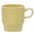 Kit 12 Canecas de Cerâmica Perla Amarela 240ml Sem Resina