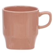 Kit 12 Canecas de Cerâmica Perla Rosa 240ml Sem Resina