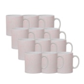 Kit 12 Canecas de Cerâmica Splash Para Sublimação Branca Com Laranja Neon Fosca 310ml Kit 12 Canecas de Cerâmica Splash Para Sublimação Branca Com Laranja Neon Fosca 310ml