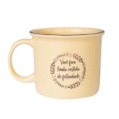 Kit 12 Canecas de Cerâmica Tipo Esmaltada Amarela 280ml Para Sublimação