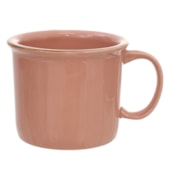 Kit 12 Canecas de Cerâmica Tipo Esmaltada Rosa 280ml Para Sublimação