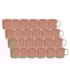Kit 12 Canecas de Cerâmica Tipo Esmaltada Rosa 280ml Para Sublimação