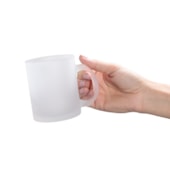 Kit 12 Canecas Para Sublimação de Vidro Jateado 325ml