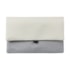 Kit 12 Necessaire Envelope Bege Cinza Poliéster 20x12cm