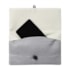 Kit 12 Necessaire Envelope Bege Cinza Poliéster 20x12cm