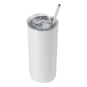 Kit 2 Copo Inox Com Tampa E Canudo Para Sublimação de 450ml