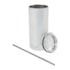 Kit 2 Copo Inox Com Tampa E Canudo Para Sublimação de 450ml