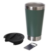 Kit 2 Copo Térmico Special Light  Verde de Inox Com Tampa de 500ml