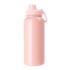 Kit 2 Garrafa Squeeze Para Sublimação Térmica Com Tampa Emborrachada Rosa de 900ml