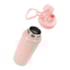 Kit 2 Garrafa Squeeze Para Sublimação Térmica Com Tampa Emborrachada Rosa de 900ml