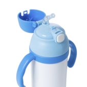Kit 2 Garrafa Térmica Inox Para Sublimação Com Pegador Azul de 330ml Kit 2 Garrafa Térmica Inox Para Sublimação Com Pegador Azul de 330ml