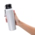 Kit 2 Garrafas Térmica Branca Inox Com Alça de Courino 500ml- Sem Resina