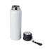 Kit 2 Garrafas Térmica Branca Inox Com Alça de Courino 500ml- Sem Resina