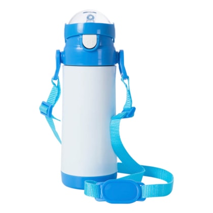 Kit 2 Garrafas Térmica de Inox Para Sublimação Com Alça E Tampa Astronauta 350ml