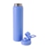 Kit 2 Garrafas Térmica Inox Emborrachada Fresh Para Sublimação Azul Fosca 750ml