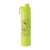Kit 2 Garrafas Térmica Inox Emborrachada Fresh Para Sublimação Verde Limão Fosca 750ml