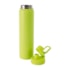 Kit 2 Garrafas Térmica Inox Emborrachada Fresh Para Sublimação Verde Limão Fosca 750ml
