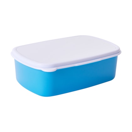 Kit 2 Potes Com Chapa de Alumínio Na Tampa Para Sublimação Azul