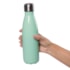 Kit 2 Squeeze Garrafa Térmica Inox Verde Menta de 450ml Para Sublimação