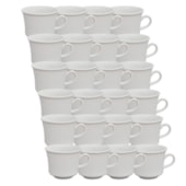 Kit 24 Xícaras Perla Para Sublimação de Cerâmica Branca 240ml Kit 24 Xícaras Perla Para Sublimação de Cerâmica Branca 240ml
