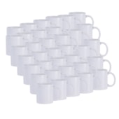 Kit 36 Caneca Para Sublimação de Cerâmica Branca 325ml Aaa
