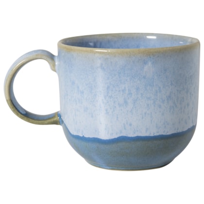 Kit 4 Caneca de Cerâmica Bold Azul Mar 480ml - Sem Resina