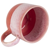 Kit 4 Caneca de Cerâmica Bold Vermelho Romã 480ml - Sem Resina