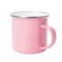 Kit 4 Caneca Esmaltada de Alumínio Flowers de 235ml Rosa - Sem Resina