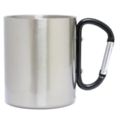 Kit 4 Caneca Para Sublimação de Aço Inox Mosquetão Preto 300ml Kit 4 Caneca Para Sublimação de Aço Inox Mosquetão Preto 300ml
