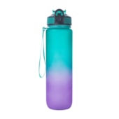 Kit 4 Garrafa Squeeze Academy degradê Verde Com Lilás 940ml