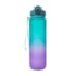 Kit 4 Garrafa Squeeze Academy degradê Verde Com Lilás 940ml