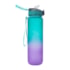 Kit 4 Garrafa Squeeze Academy degradê Verde Com Lilás 940ml