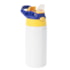 Kit 4 Garrafas Squeezes Para Sublimação de Aluminio Kids Amarela de 500ml