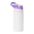 Kit 4 Squeeze Garrafa Aluminio Kids Branca Bico Rosa Lilas 500ml
